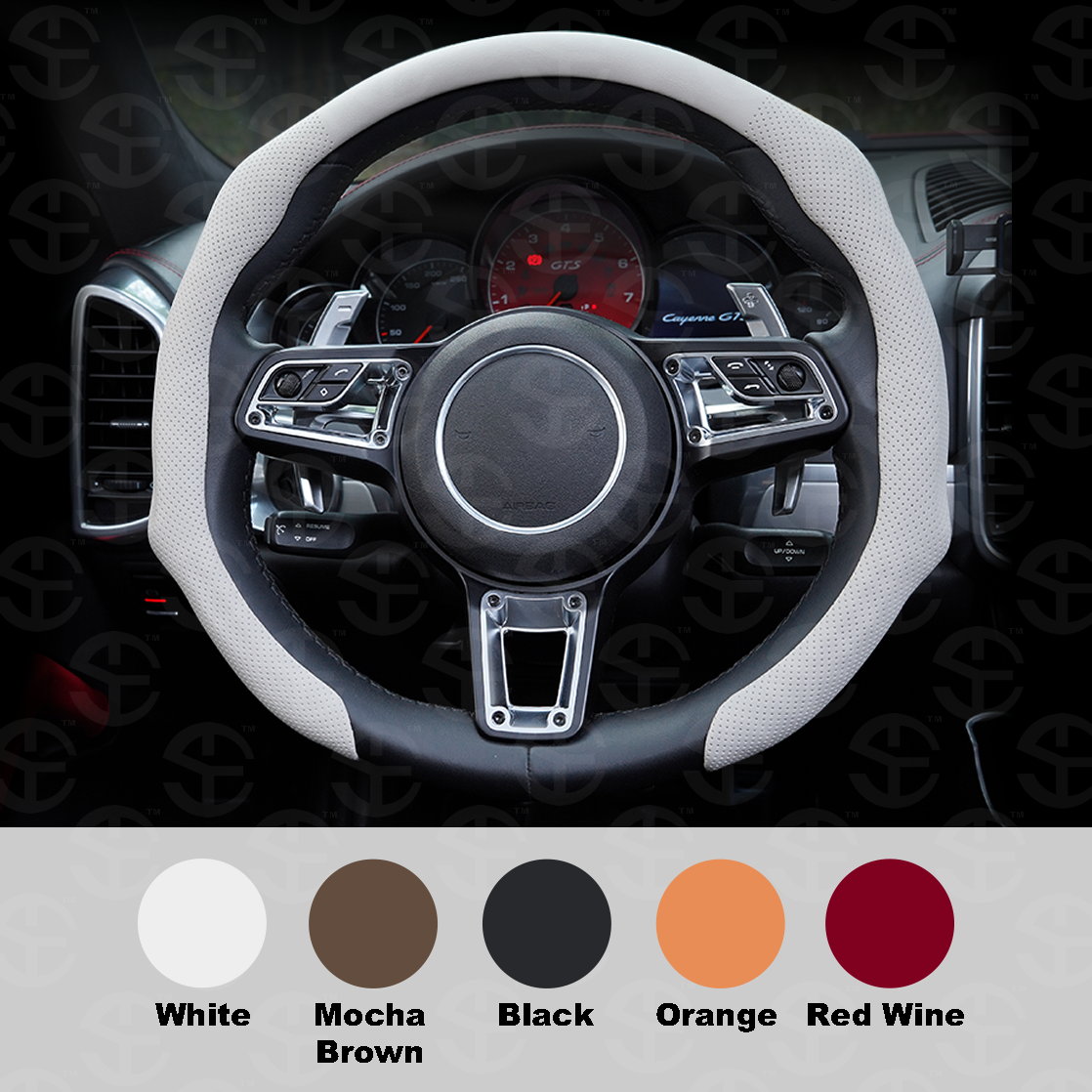 Napa Nappa Leather Steering Wheel Cover