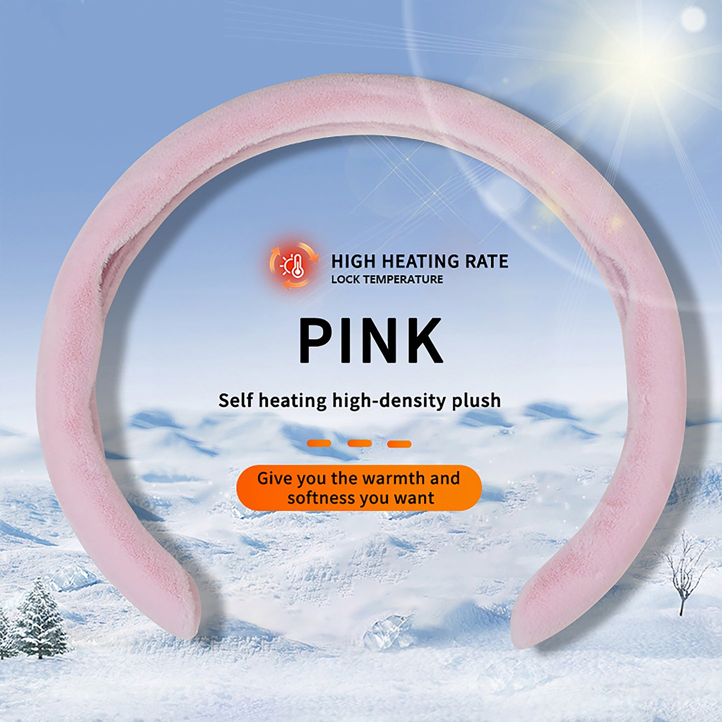 New Upgrade Plush Steering Wheel Cover